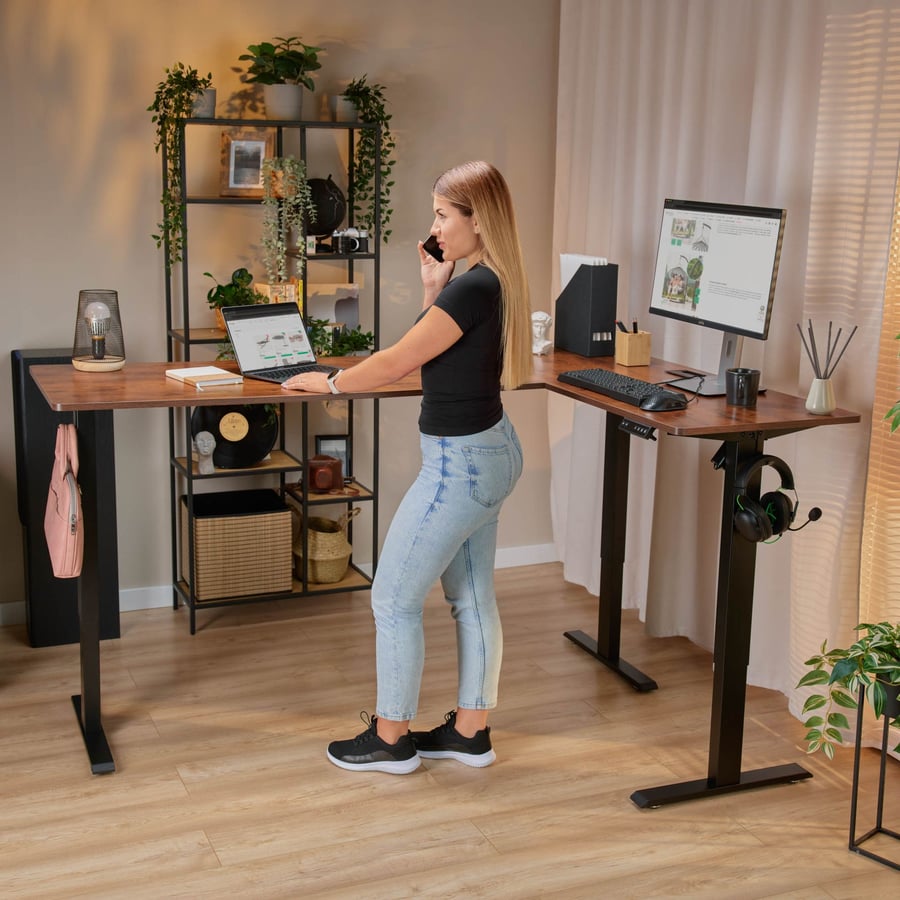 Biurko narożne regulowane (ZW-S - 4