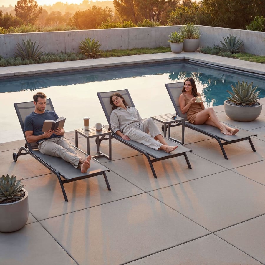 Leżak ogrodowy MEAPOL DV-186ASL - 8