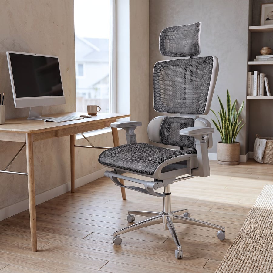 Ergonomické kreslo Romalo šedý