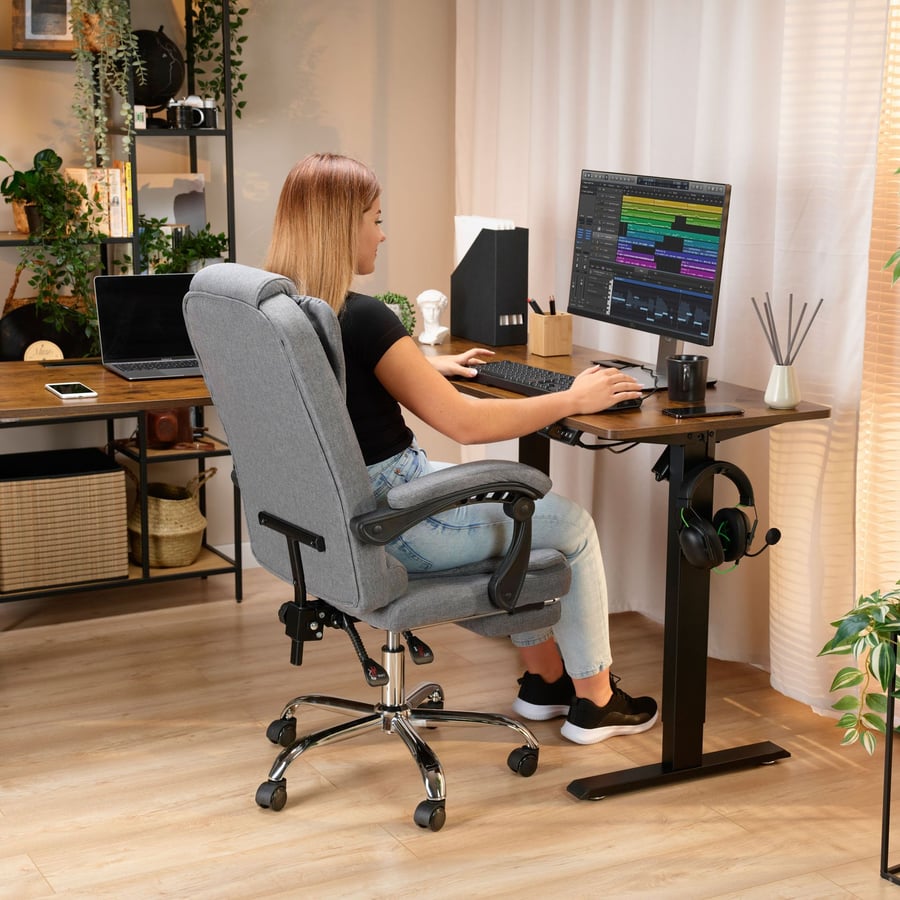 Fotel biurowy Baldo - Ciemnosza - 9