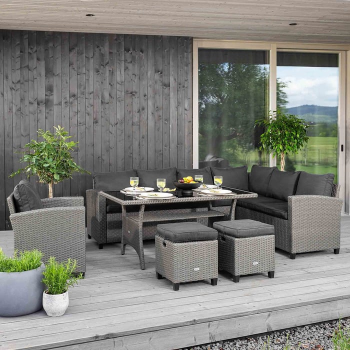 Záhradný nábytok di volio sa vyznačuje solídnym spracovaním a odolnosťou použitých materiálov. 