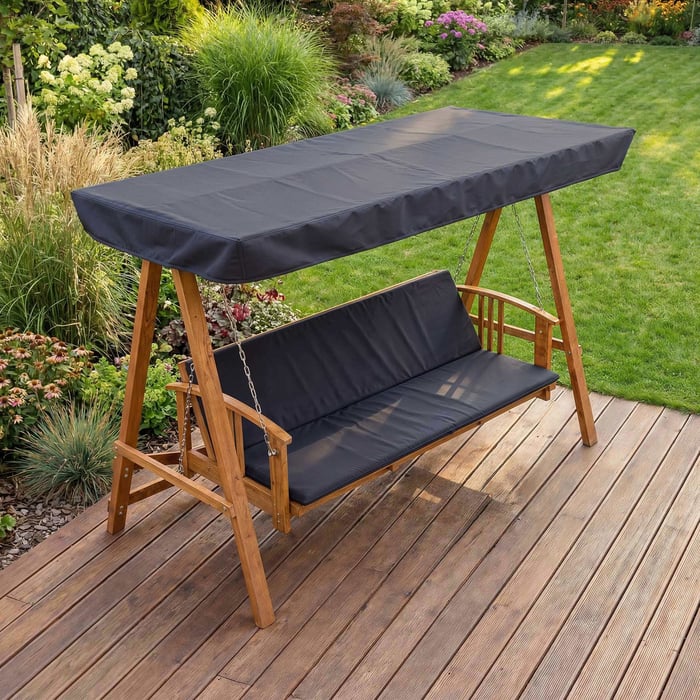 Pohodlná záhradná hojdačka s mäkkým sedadlom Estri byla navrhnutá na skutočný oddych.
