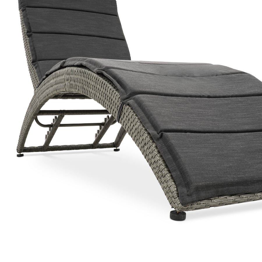 Leżak ogrodowy rattanowy CIAMPI - 10