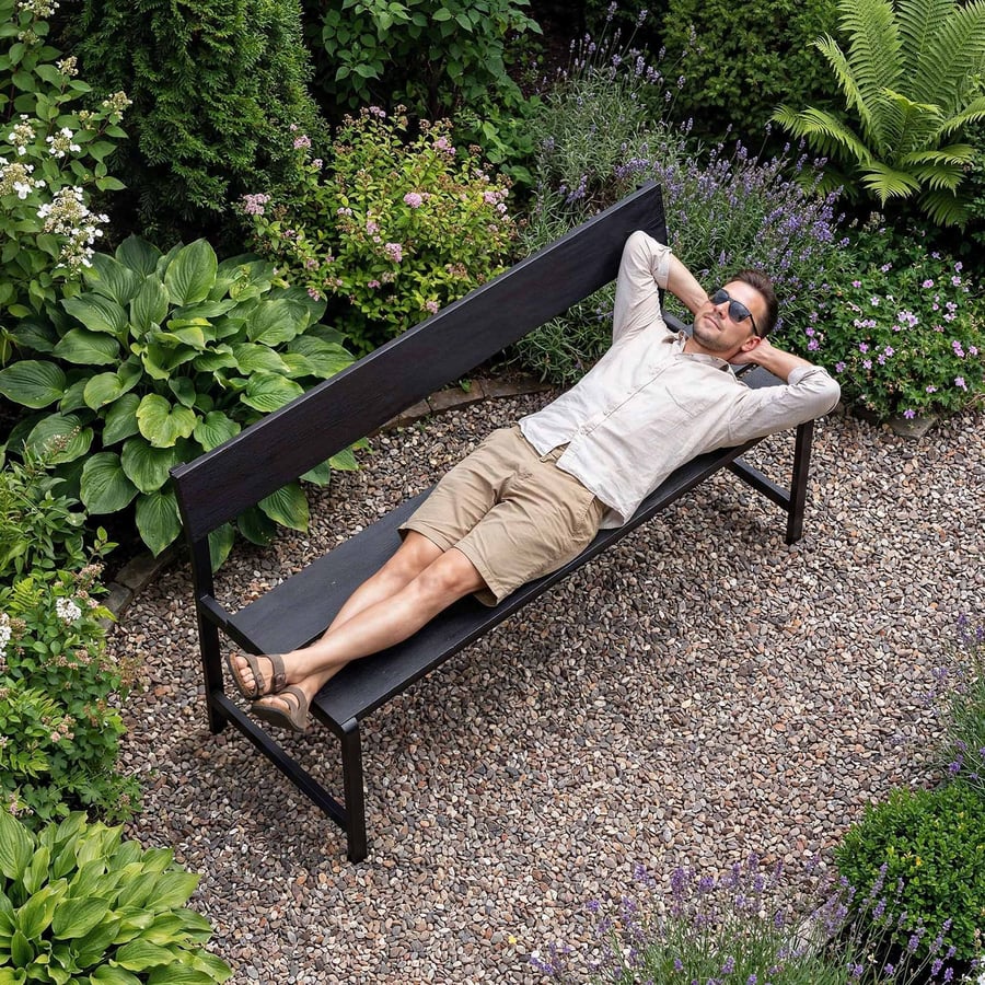 Ławka ogrodowa 130 cm ITRI DV-1 - 7