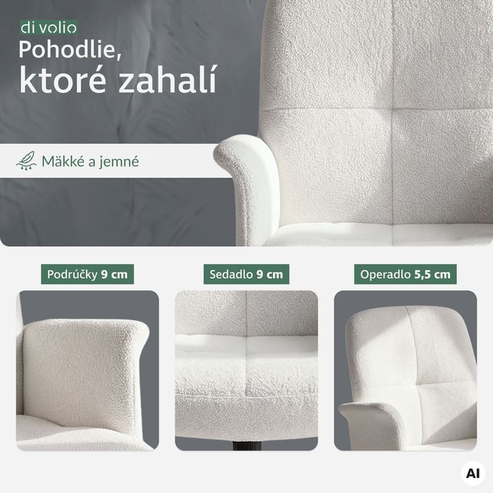 Ergonomická kancelárska stolička Parmo je vyrobená z odolných materiálov. 