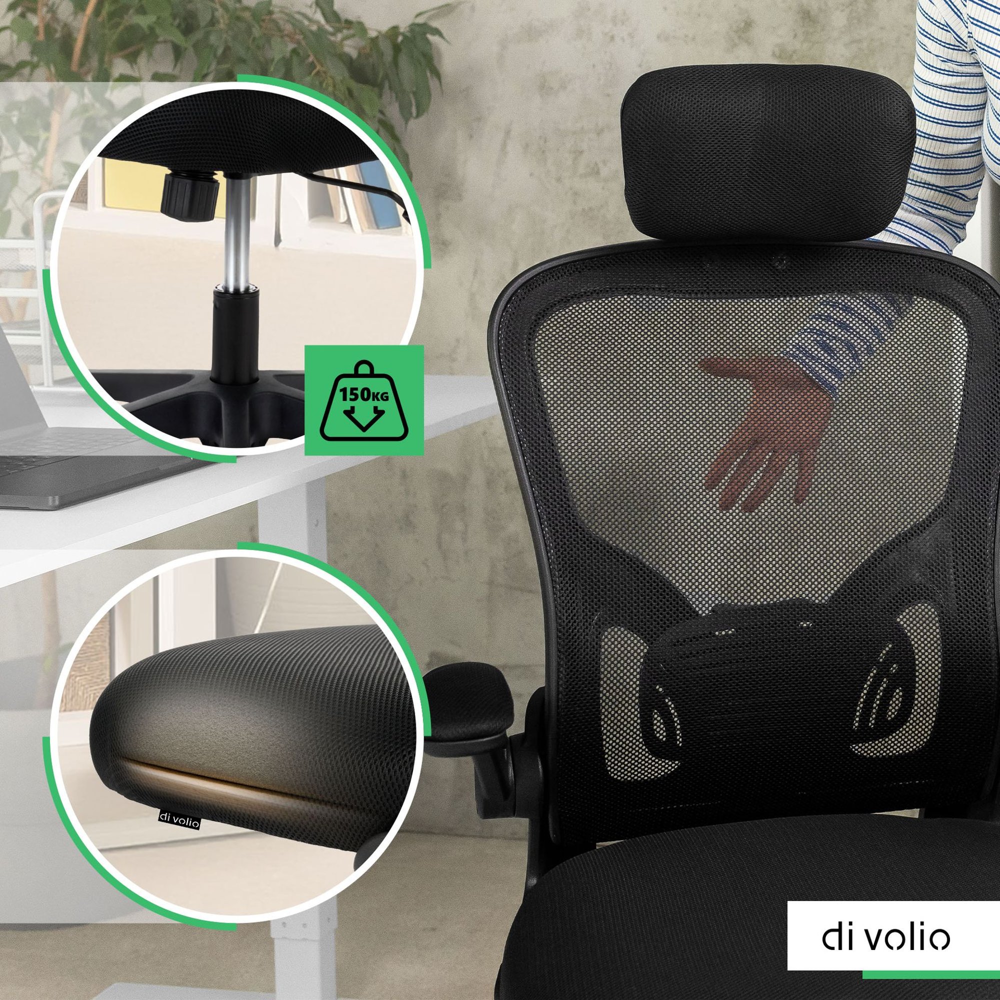 Kancelárske kreslo Praso je vyrobené z materiálov, ktoré zaisťujú odolnosť a pohodlie.