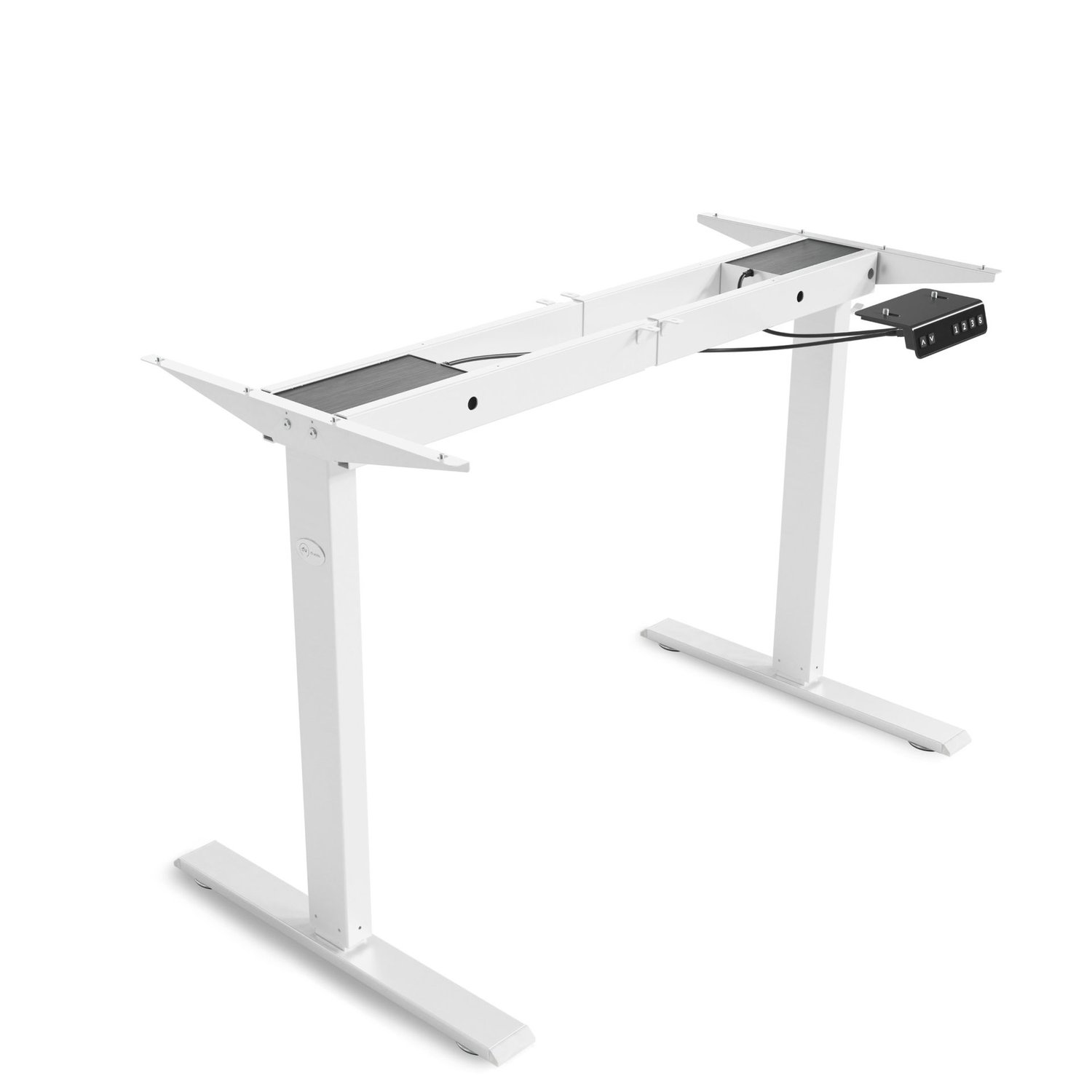 Rám písacieho stola s elektrickým nastavením výšky, 2 motory 110-180 cm DV-202ODF - biela