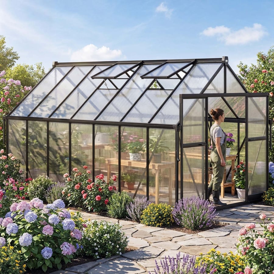 Szklarnia ogrodowa 429x244x230c - 1