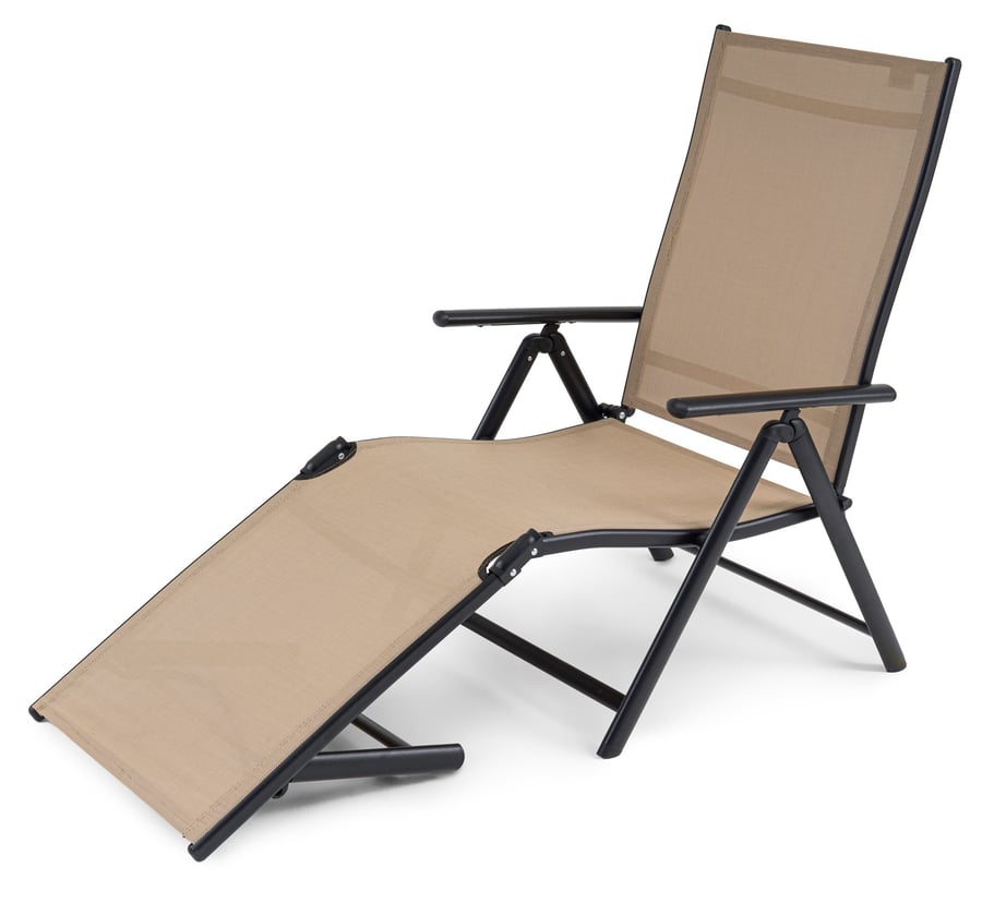 Leżak ogrodowy z aluminiową ram - 5