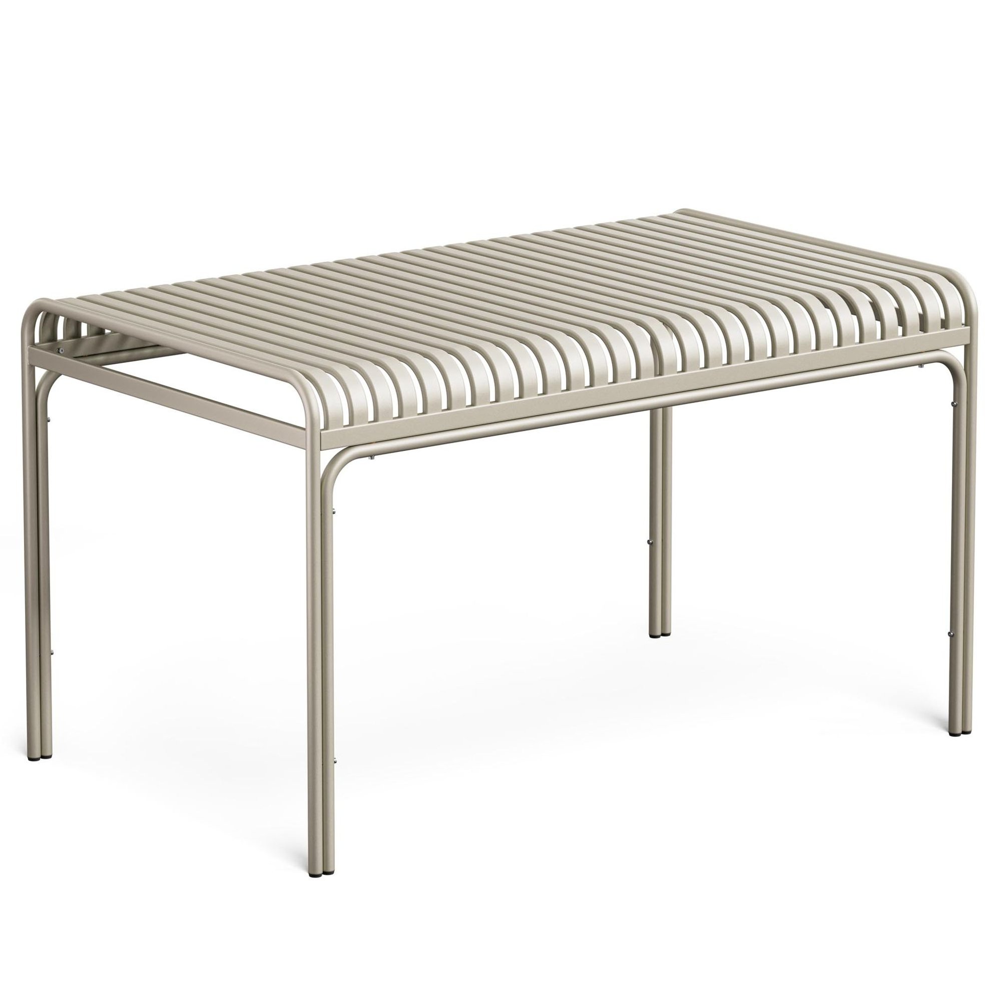 Tento kovový záhradný stôl s dĺžkou 130 cm sa ideálne hodí do moderných aranžmánov terás a záhrad. 