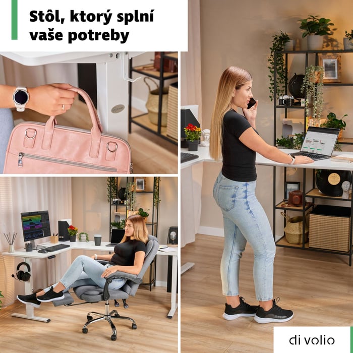 Model Trani je rohový pracovný stôl