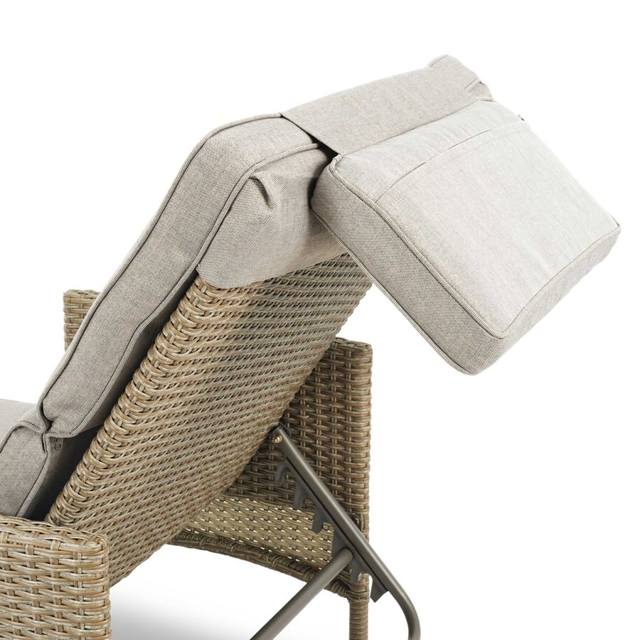 Leżak ogrodowy rattanowy BRESO - 8